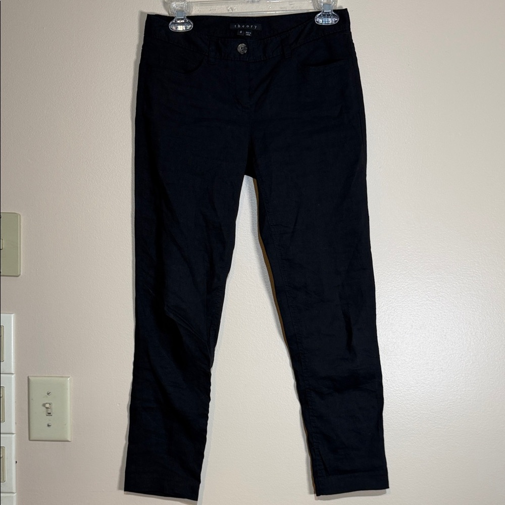 Theory Black Trousers